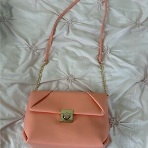 Coral crossbody bag